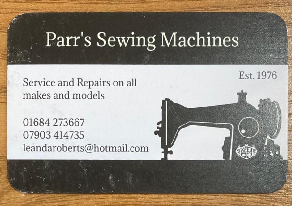 sewing machine card